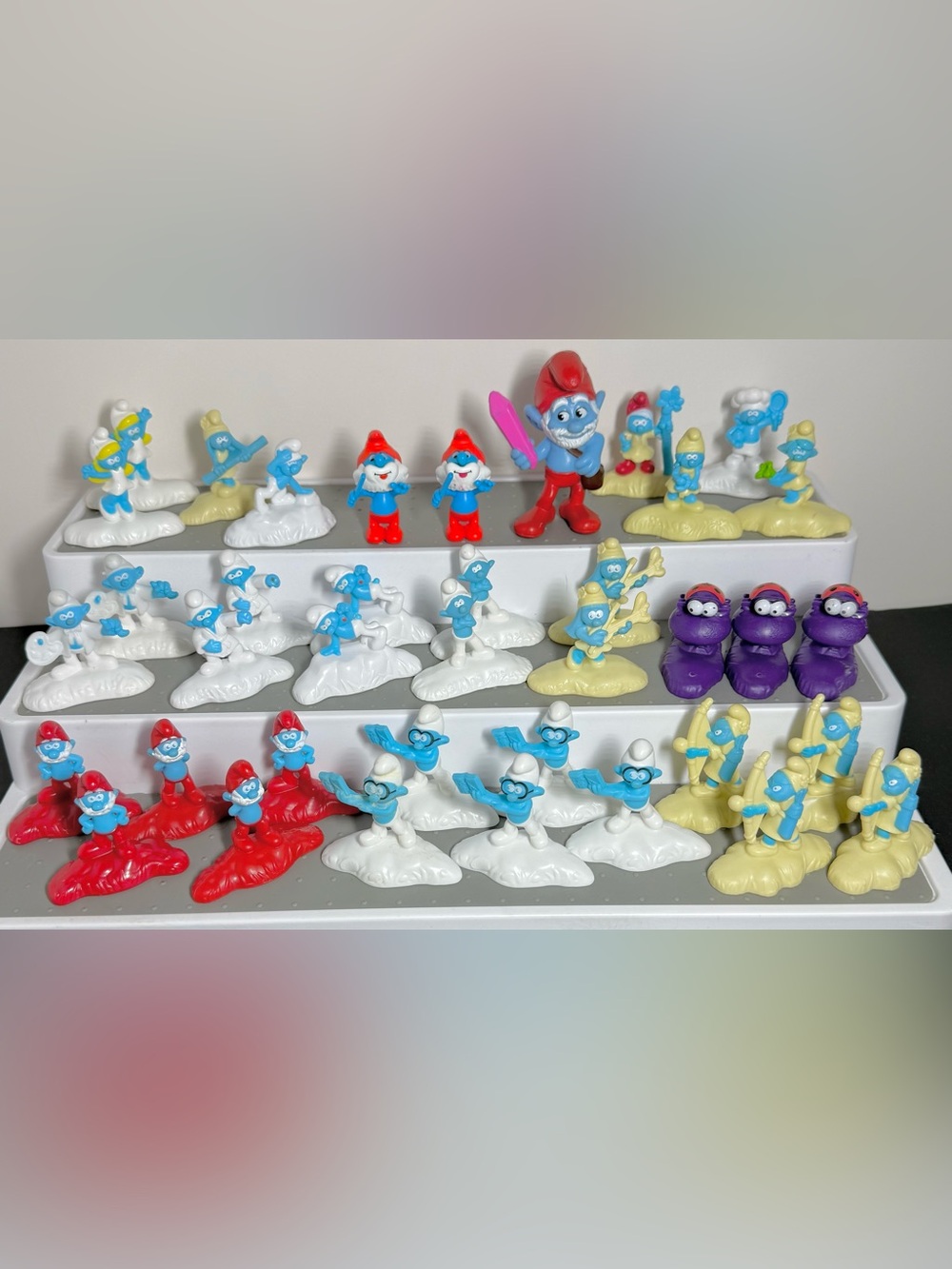 Huge Lot of 38 Vintage & Modern Smurfs Figures McDonalds Peyo The Lost Village